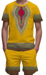 Kids Costumes to Hire - African - YELLOW - Top & Pants  - 5-6 Years